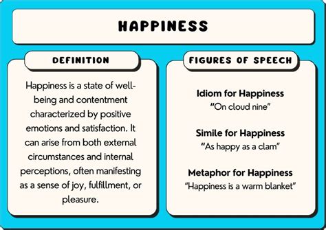 happy metaphors examples.